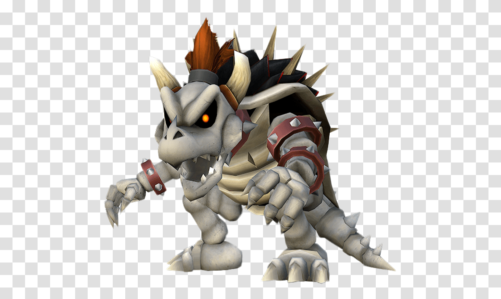 Dry Bowser Giga Dry Bowser Project M, Toy, Figurine, Sweets, Food Transparent Png