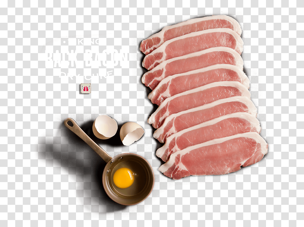 Dry Cured Back Bacon, Food, Pork, Ham, Dish Transparent Png