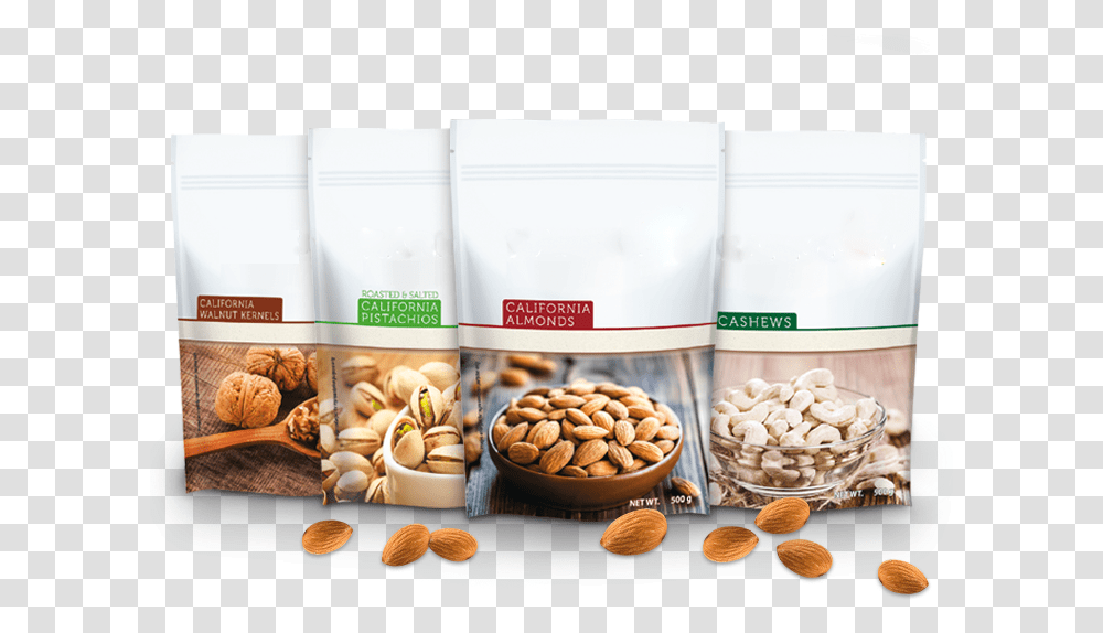 Dry Fruits Packet, Plant, Almond, Nut, Vegetable Transparent Png
