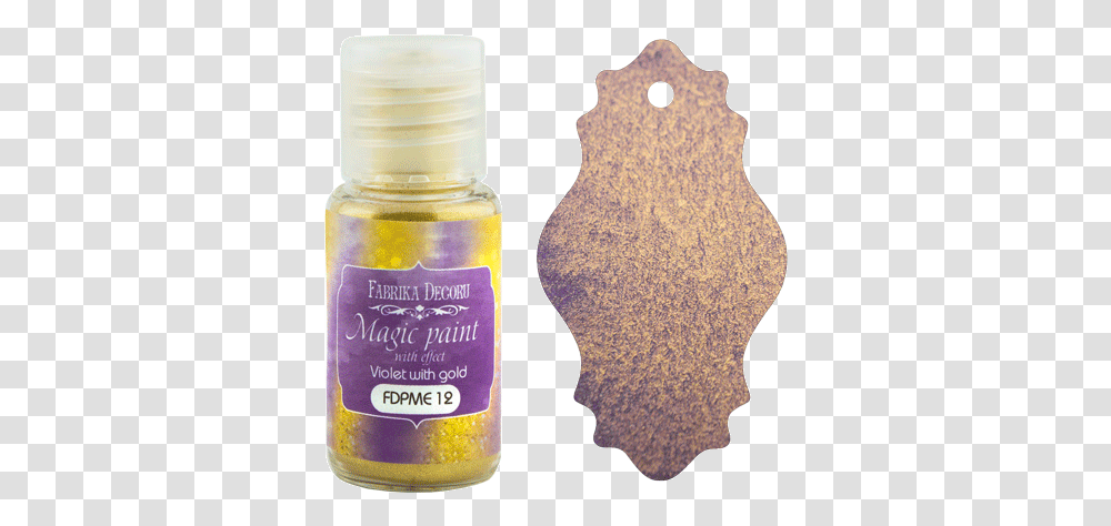 Dry Paint Magic With Effect Violet Gold 15ml Color, Bottle, Cosmetics, Beer, Alcohol Transparent Png