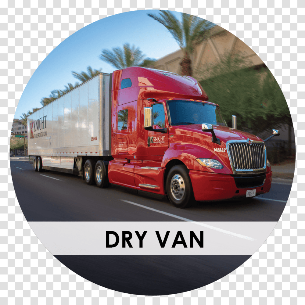 Dry Van Thumbnail, Truck, Vehicle, Transportation, Trailer Truck Transparent Png