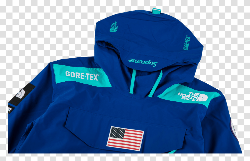 Ds New Supreme Tnf North Face Trans Antartica Expedition Hoodie, Apparel, Coat, Raincoat Transparent Png
