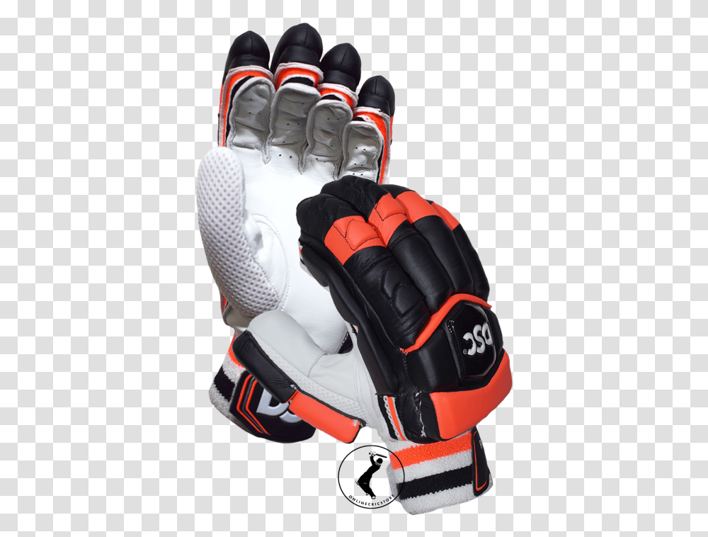 Dsc Condor Flite Cricket Batting Gloves Black Orange Black Cricket Batting Gloves, Apparel, People, Person Transparent Png