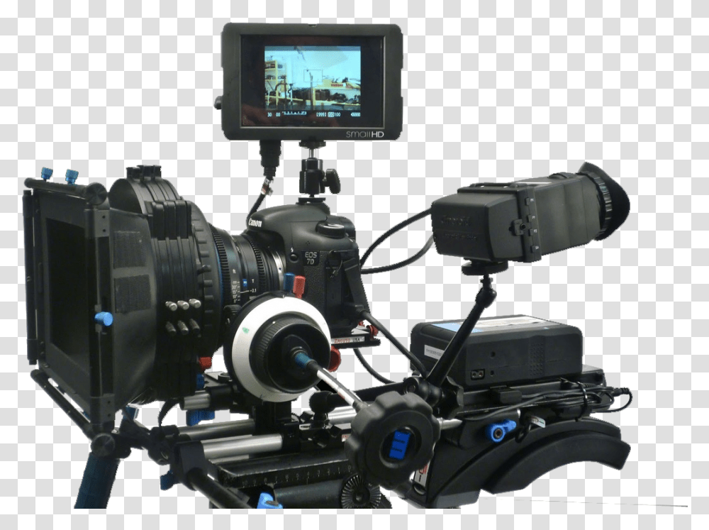 Dslr Camera Cinema Dslr Camera, Electronics, Monitor, Screen, Display Transparent Png