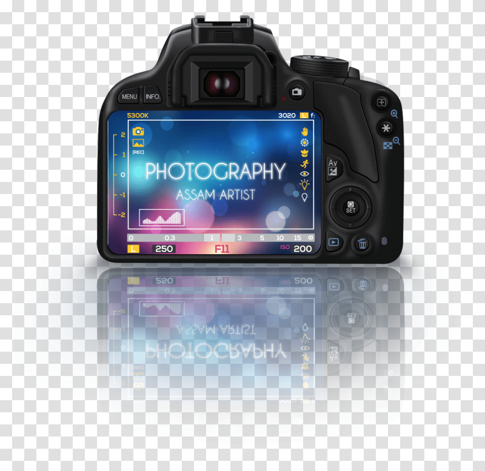 Dslr Camera Screen, Electronics, Digital Camera, Wristwatch, Video Camera Transparent Png