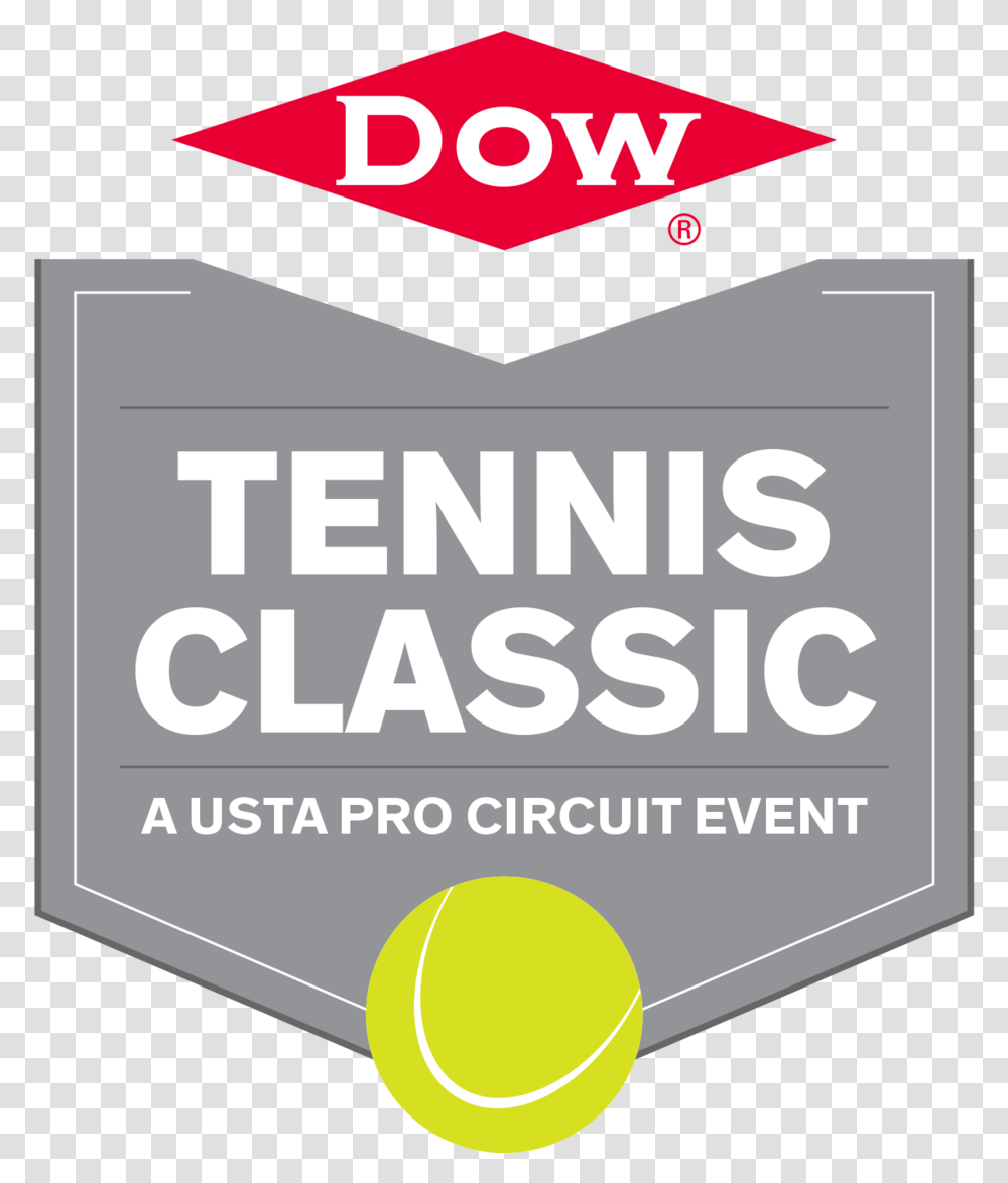 Dtc Logo Corrected Dow Tennis Classic Logo, Ball, Poster, Advertisement, Sport Transparent Png