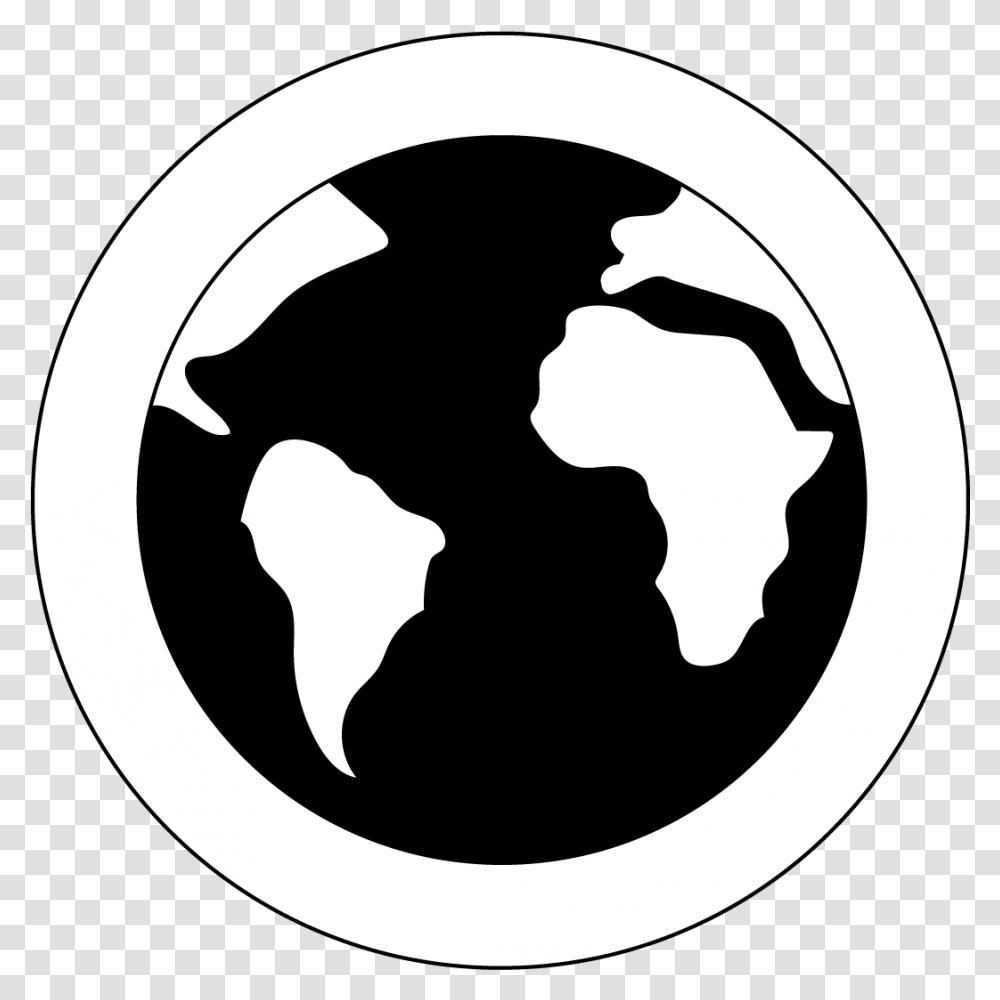 Dts - Ywam Nrnberg Globe Icon Black And White, Astronomy, Outer Space, Universe, Planet Transparent Png