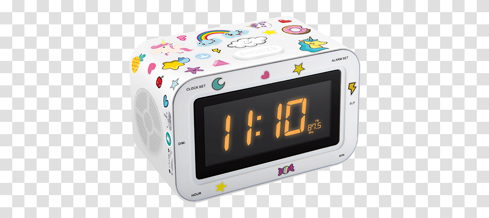 Dual Radio Alarm Clock Rr30bcunicornstick Bigben Kids Unicorn Alarm Clocks, Digital Clock, Digital Watch Transparent Png