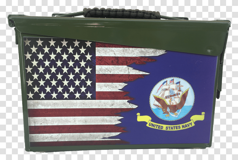 Dual Us Navy Flag Custom Ammo Can Black And White Grunge American Flag, Rug Transparent Png