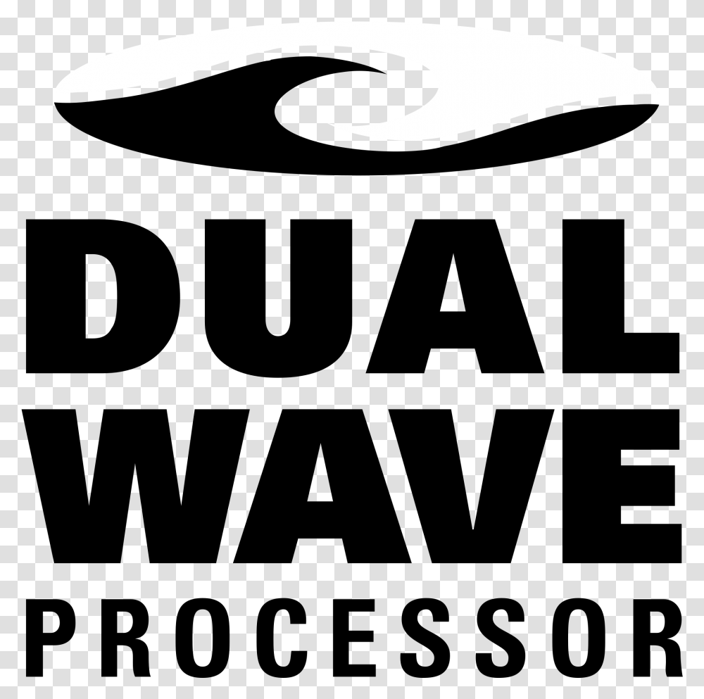 Dual Wave Processor Logo Black And White Wave, Pillow, Cushion, Angus Transparent Png