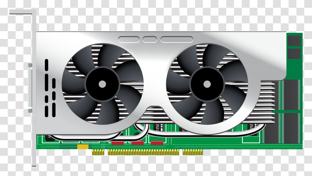Dualcore Computer Videocard Clipart Videokarta Bez Fona, Electronics, Hardware, Computer Hardware, Electric Fan Transparent Png