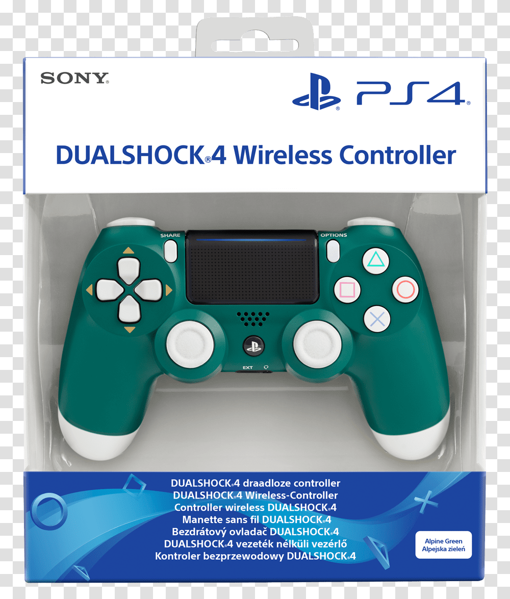 Dualshock Wireless Controllers Product Dualshock 4 Green Alpine, Electronics, Joystick, Toy Transparent Png