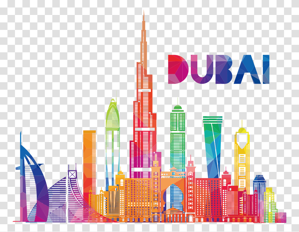 Dubai Khalifa Illustration Royalty Free Vector Skyscraper Dubai Burj Khalifa, Metropolis, City, Urban, Building Transparent Png