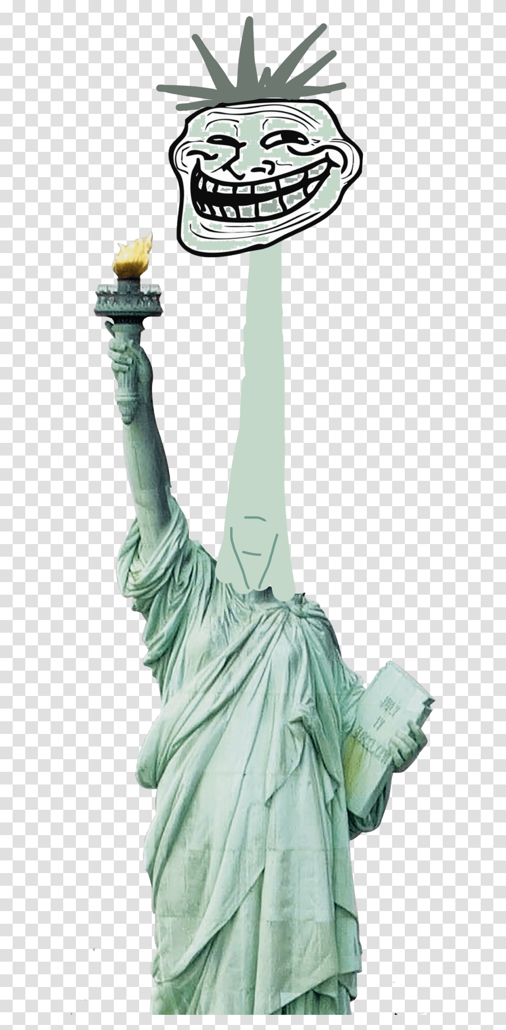 Dubstepfox Lady Liberty Statue Of Liberty, Sculpture, Person, Human Transparent Png