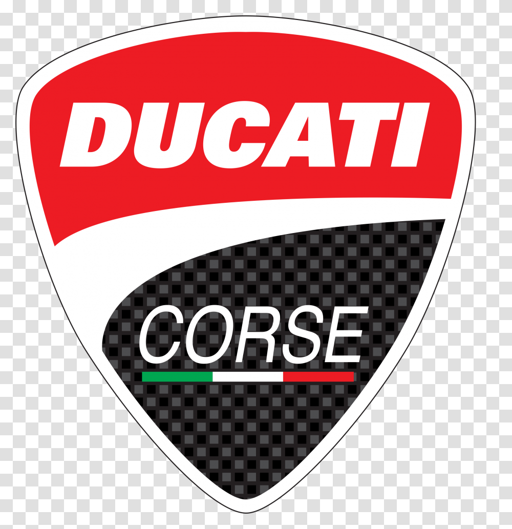 Ducati Corse Ducati Corse Logo, Plectrum, Label, Text, Symbol Transparent Png