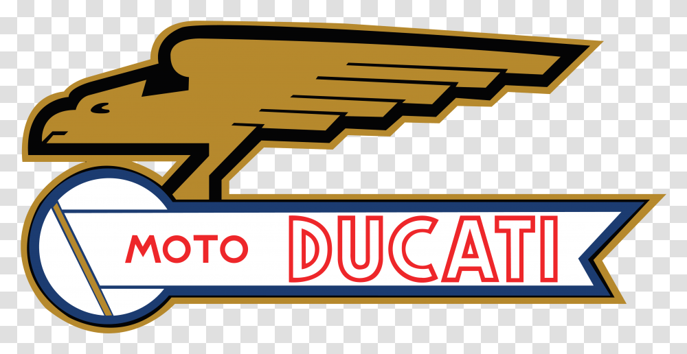 Ducati Moto Motorcycle Bike Retro Vintage Logo Racing Vinyl Moto Ducati Logo, Text, Symbol, Urban, Outdoors Transparent Png