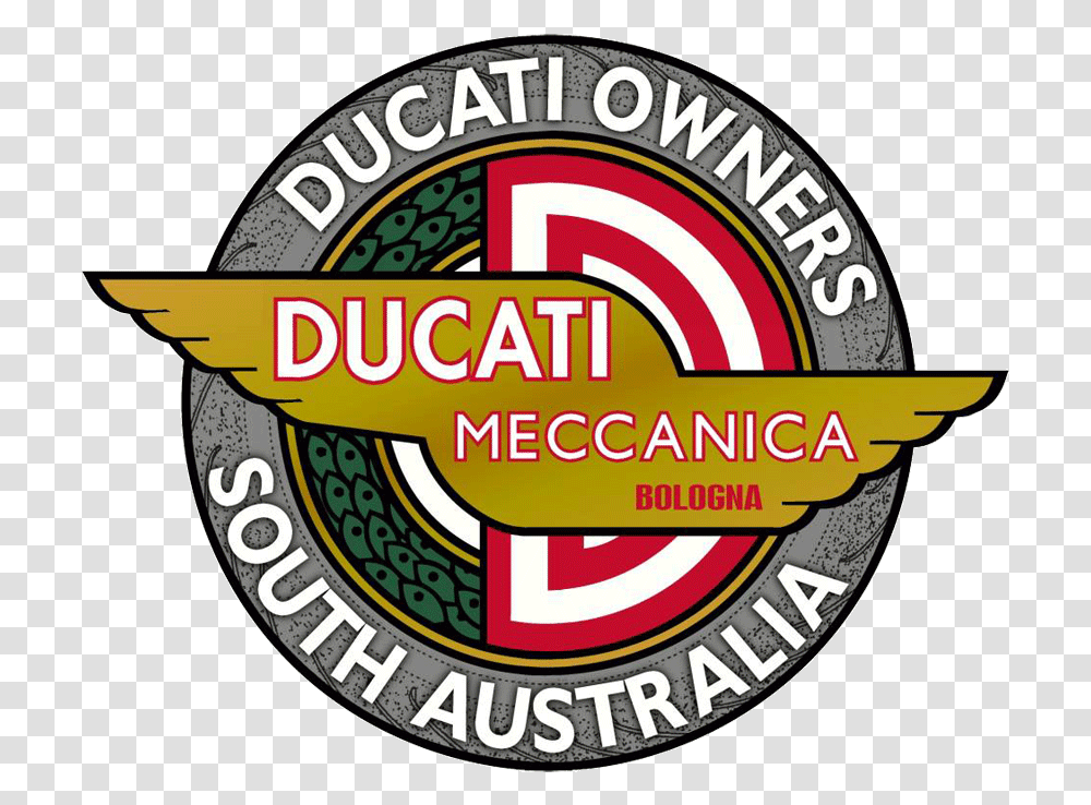 Ducati Owners Club Of Sa Circle, Logo, Trademark, Badge Transparent Png