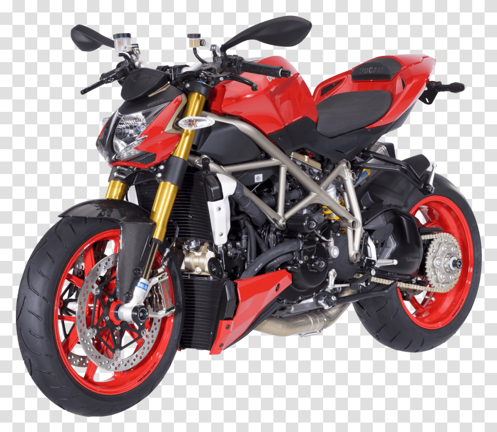 Ducati Streetfighter Motorcycle Bike Image, Vehicle, Transportation, Machine, Wheel Transparent Png