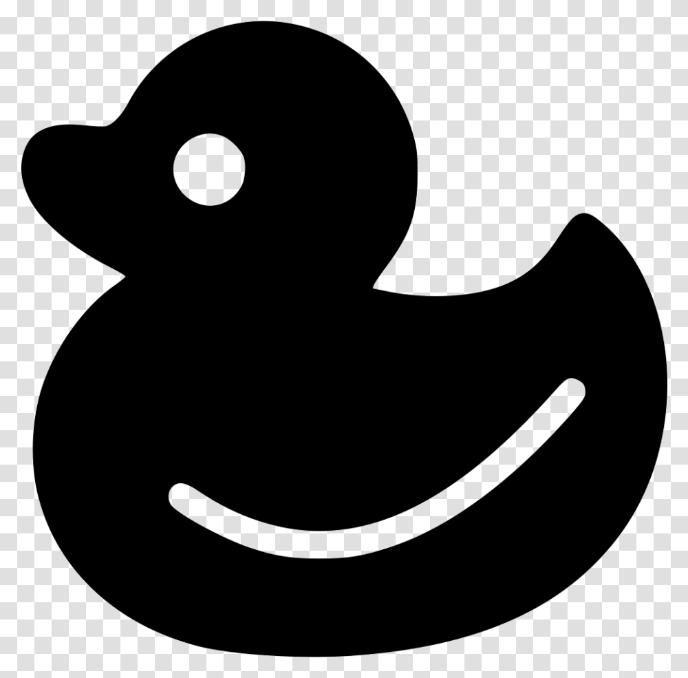 Duck Black And White Rubber Duck Svg, Alphabet, Stencil Transparent Png