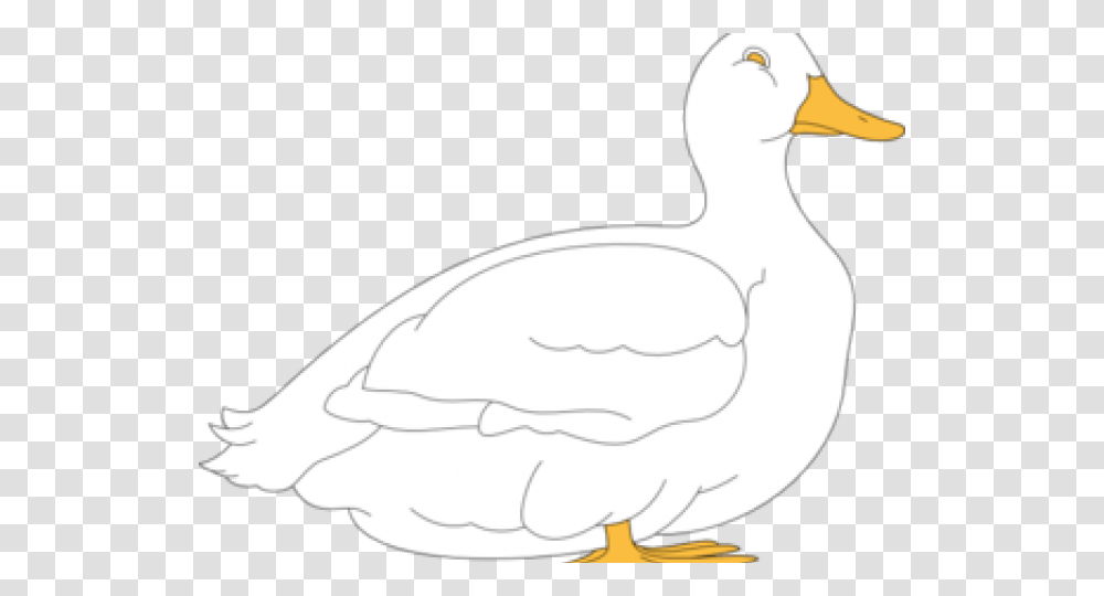 Duck Clipart Black And White, Bird, Animal, Goose, Waterfowl Transparent Png