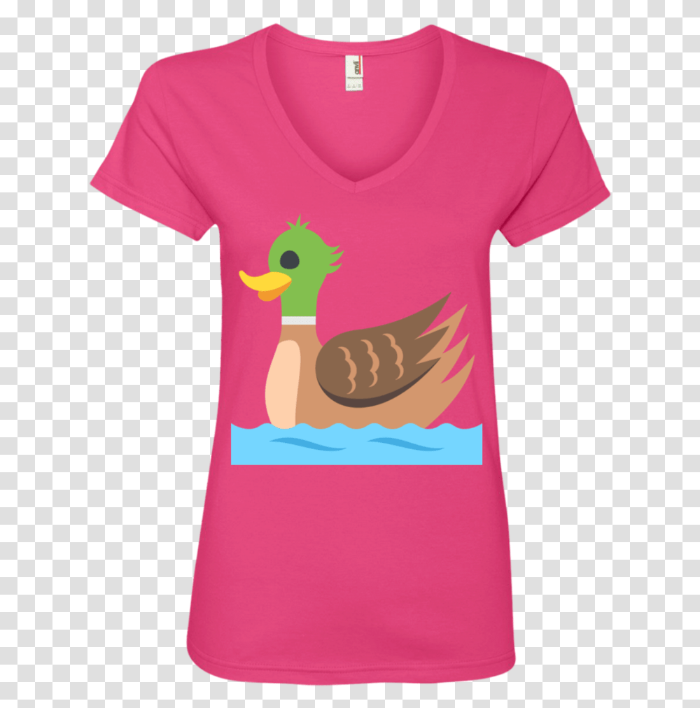 Duck Emoji Ladies T Shirt, Apparel, T-Shirt Transparent Png