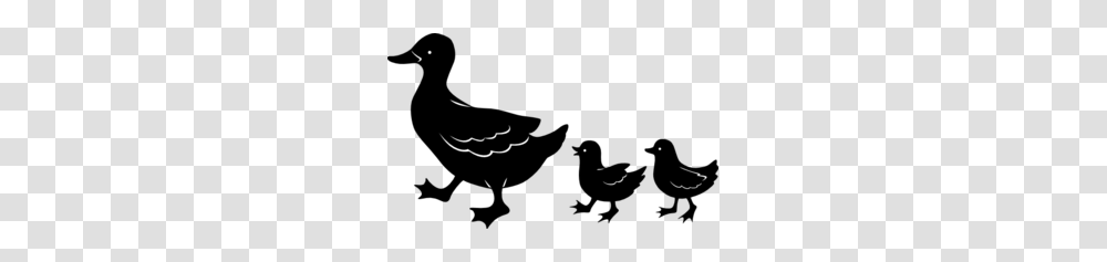 Duck Family Silhouettes Clip Art, Outdoors, Nature, Label Transparent Png