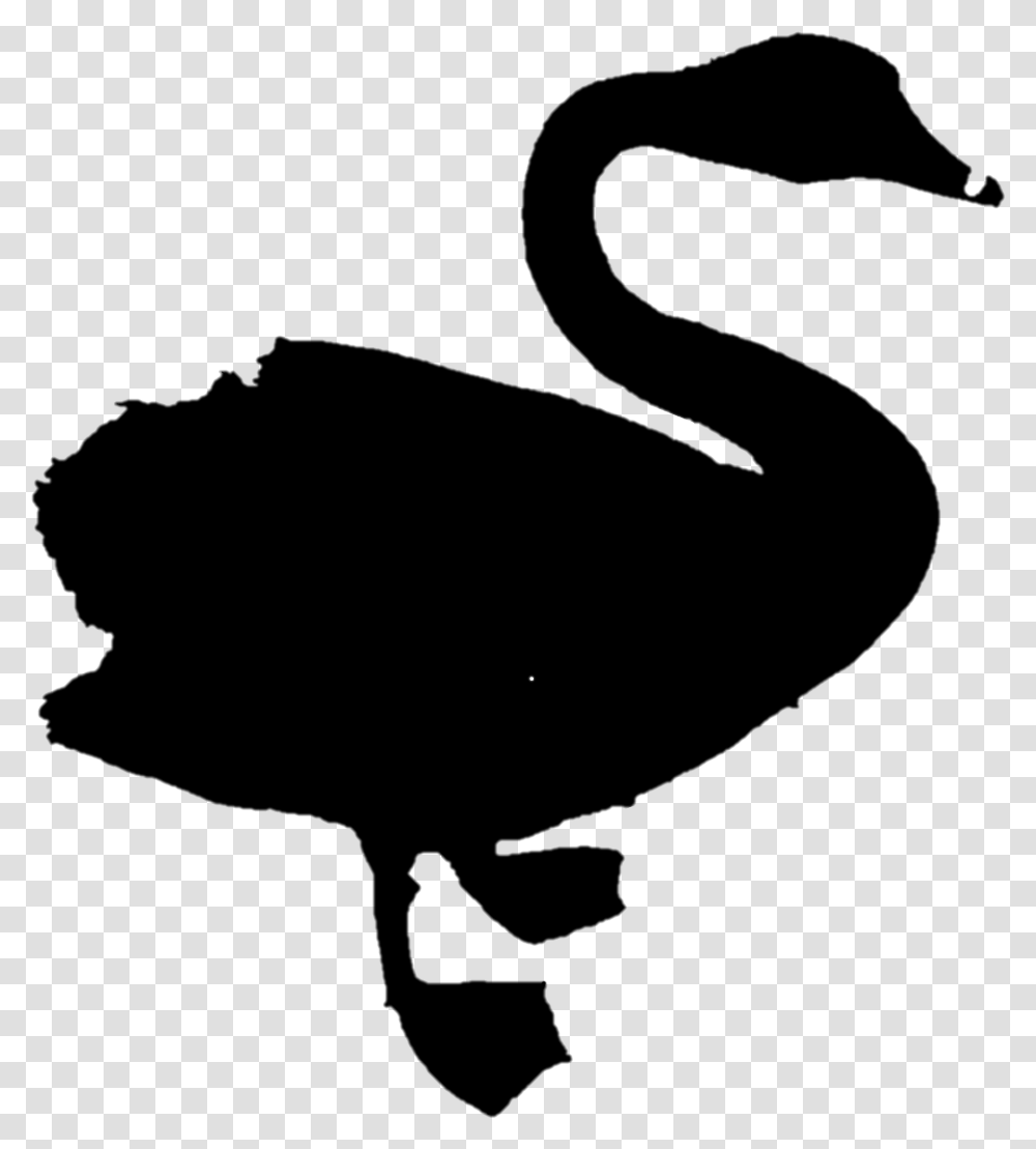 Duck Goose Clip Art Fauna Silhouette Black Swan, Gray, World Of Warcraft Transparent Png