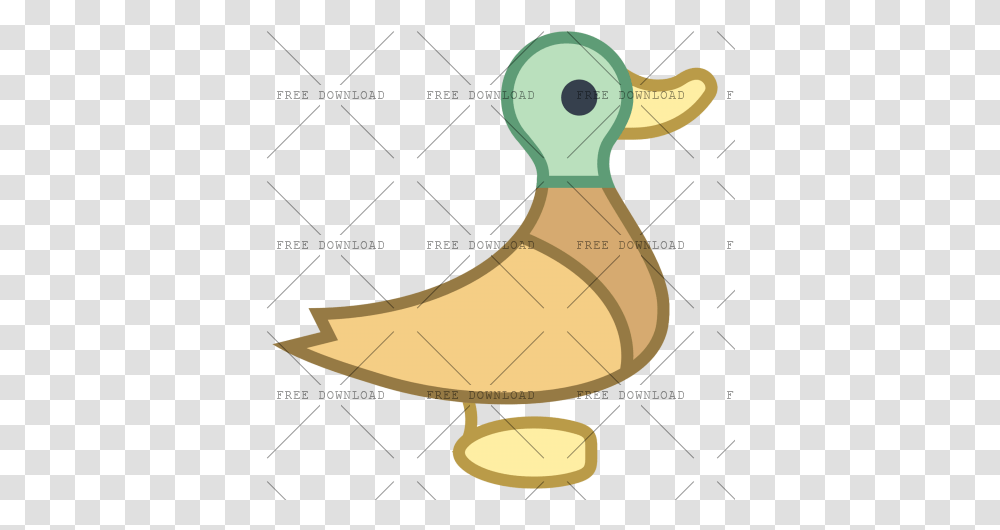 Duck Goose Swan Bird Image With Background Cartoon Duck Facing Right, Animal, Beak, Dodo Transparent Png