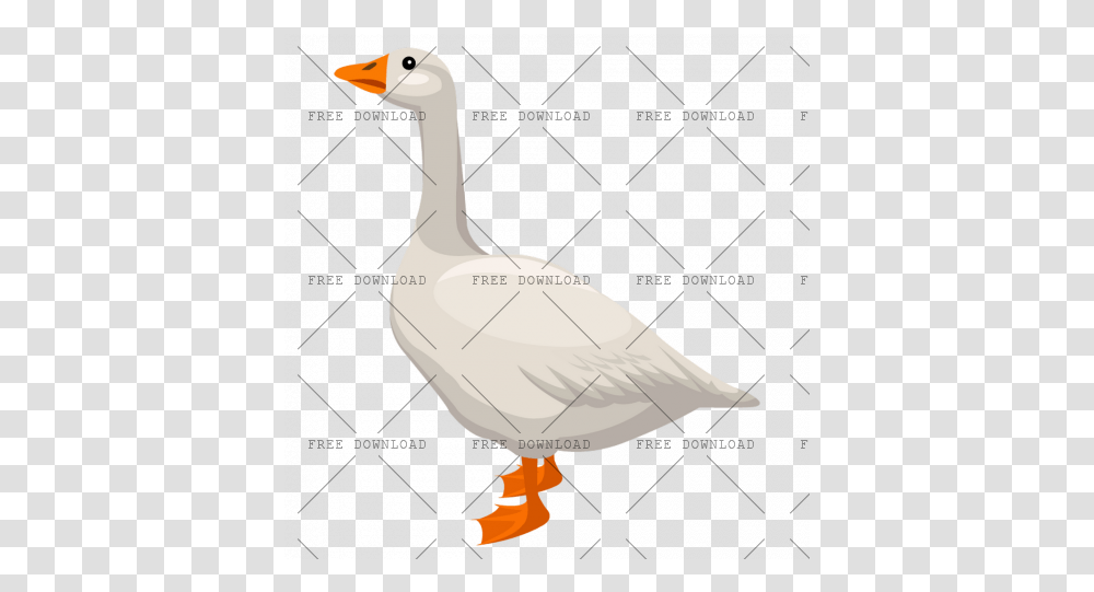 Duck Goose Swan Bird Image With Cartoon Geese, Animal Transparent Png