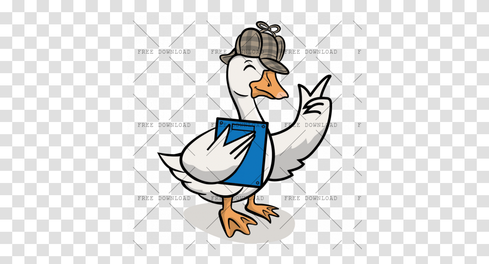 Duck Goose Swan Bird Image With Cartoon Goose, Animal, Waterfowl Transparent Png