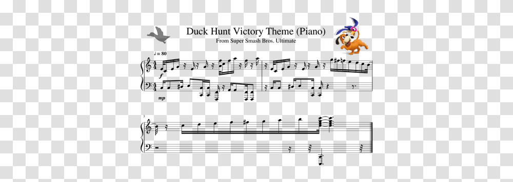 Duck Hunt Theme Sheet Music, Nature, Outdoors, Night, Moon Transparent Png