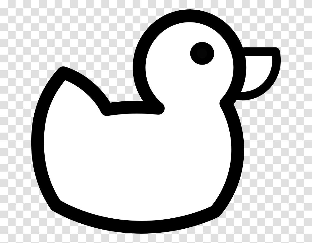 Duck Line Art Pitr Ducky Icon, Animals, Bird, Stencil, Silhouette Transparent Png