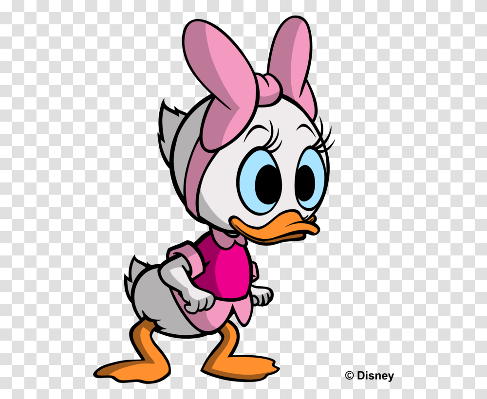 Duck Tales Girl Duck, Stencil Transparent Png