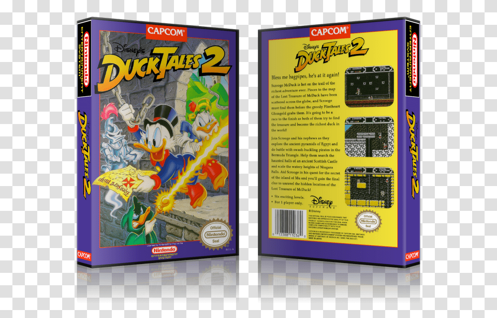 Duck Tales Nes Cover Ducktales 2 Nes Box Art, Poster, Advertisement, Flyer, Paper Transparent Png
