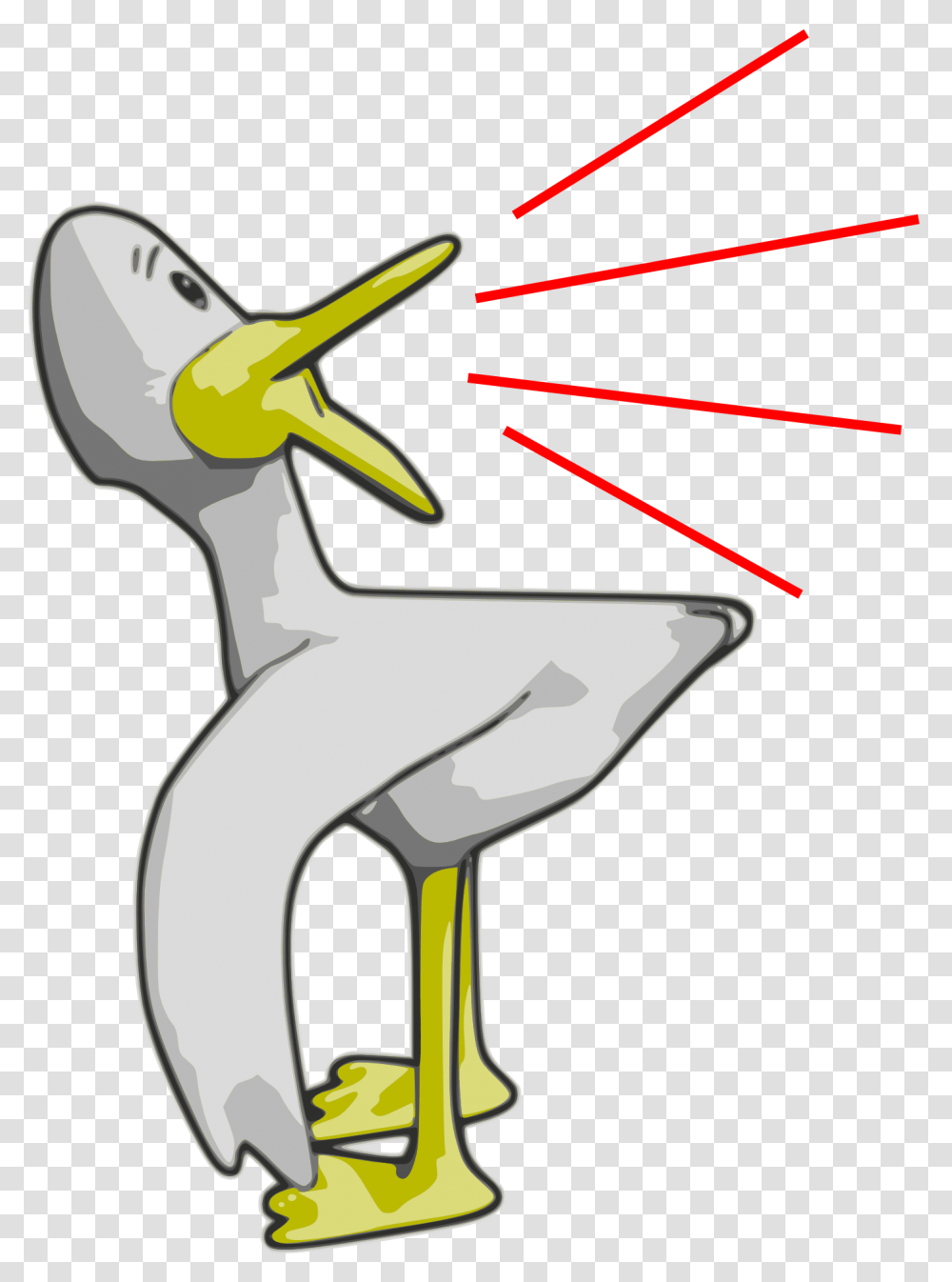 Duck Talking Cartoon, Animal, Bird, Beak, Waterfowl Transparent Png