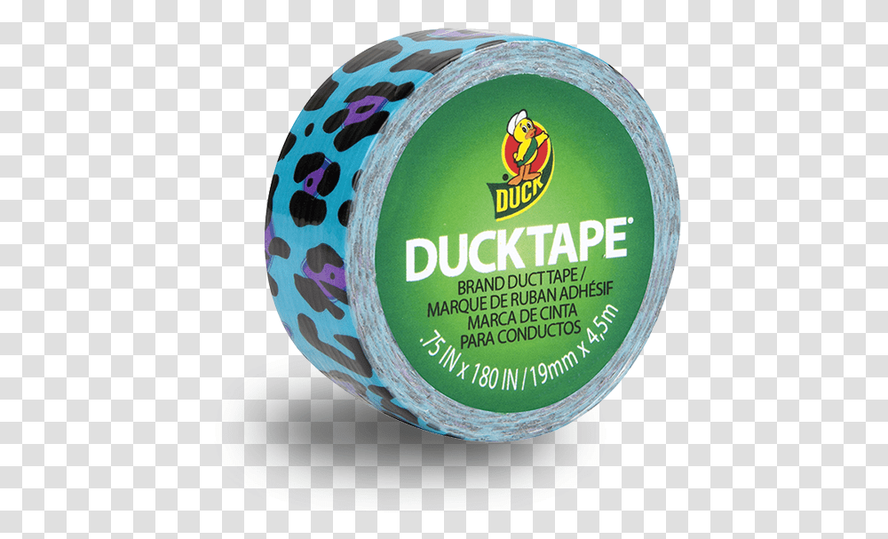 Duck Tape Blue Leopard Duct Tape, Label, Paper, Frisbee Transparent Png