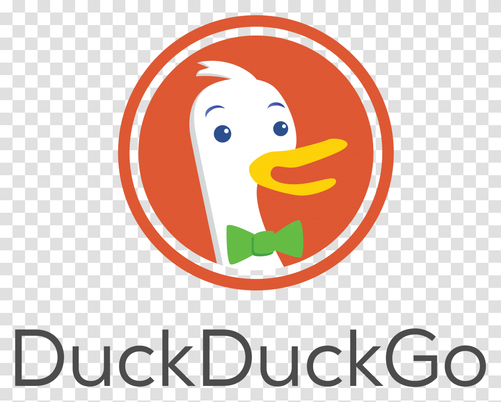 Duckduckgo Duckduckgo Logo, Label, Text, Plant, Vegetation Transparent Png