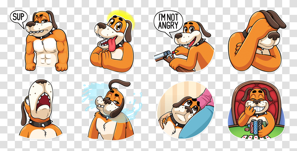 Duckhunt Dog Telegram Stickers - 2018 Duck Hunt Dog Angry, Label, Text, Food, Leisure Activities Transparent Png