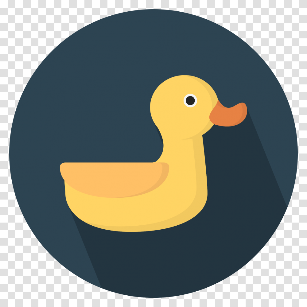 Duckling Duck Flat Icon, Animal, Bird, Plant, Beak Transparent Png