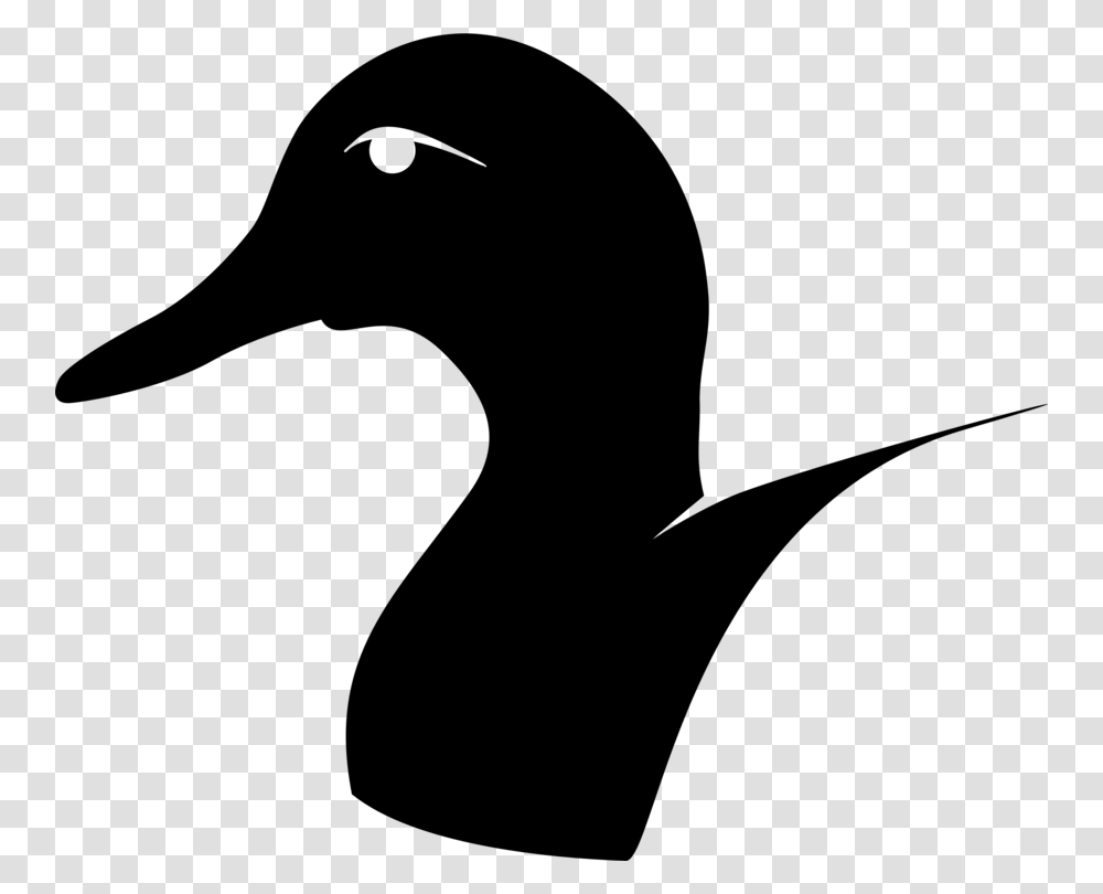 Ducks Head Mallard Goose Silhouette, Gray, World Of Warcraft Transparent Png