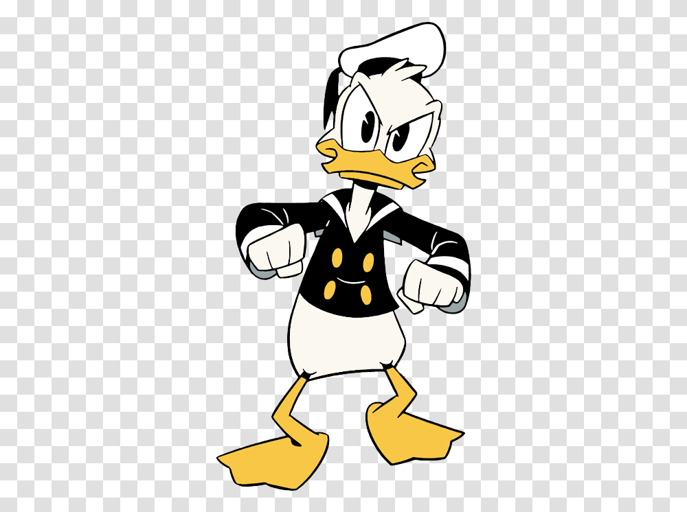 Ducktales Donald Duck Looking Angry Donald Duck From Ducktales, Hand, Stencil, Pirate Transparent Png