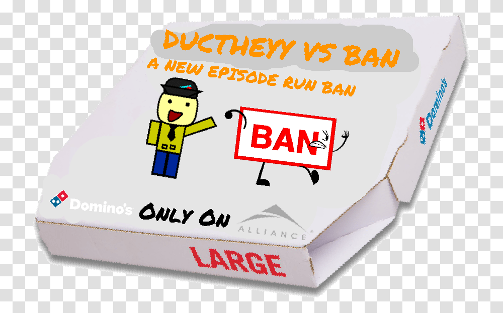 Ductheyy Vs Ban Dominos Pizza Box Ali Keystone State Of Mind, Label, Advertisement, Poster Transparent Png