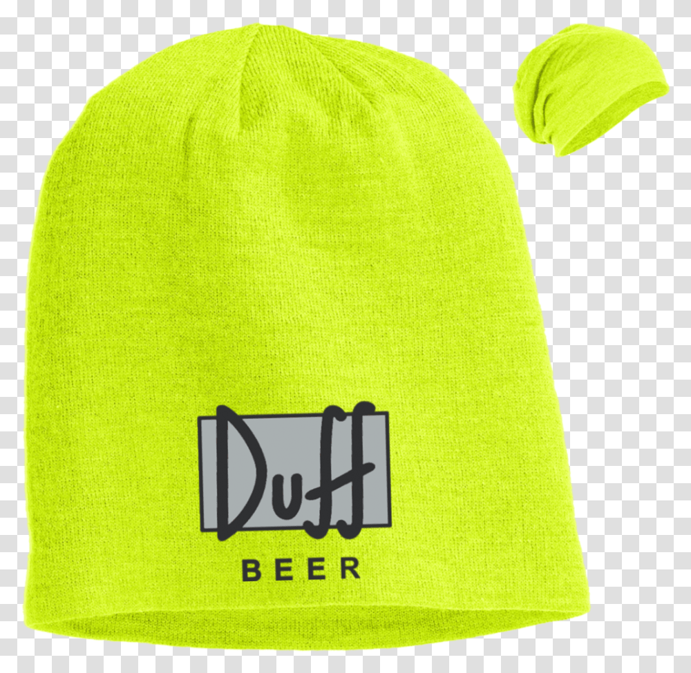 Duff Beer Logo Slouch Beanie Hats Duff Beer, Apparel, Baseball Cap, Rug Transparent Png