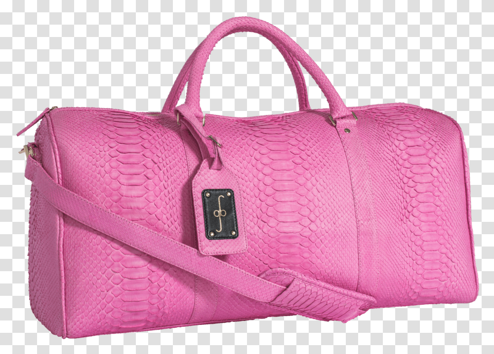 Duffel Bag Pink Python Handbag Pink Duffle Bag, Accessories, Accessory, Purse, Tote Bag Transparent Png