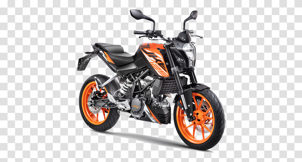 Duke 125 Price In Patna, Motorcycle, Vehicle, Transportation, Machine Transparent Png