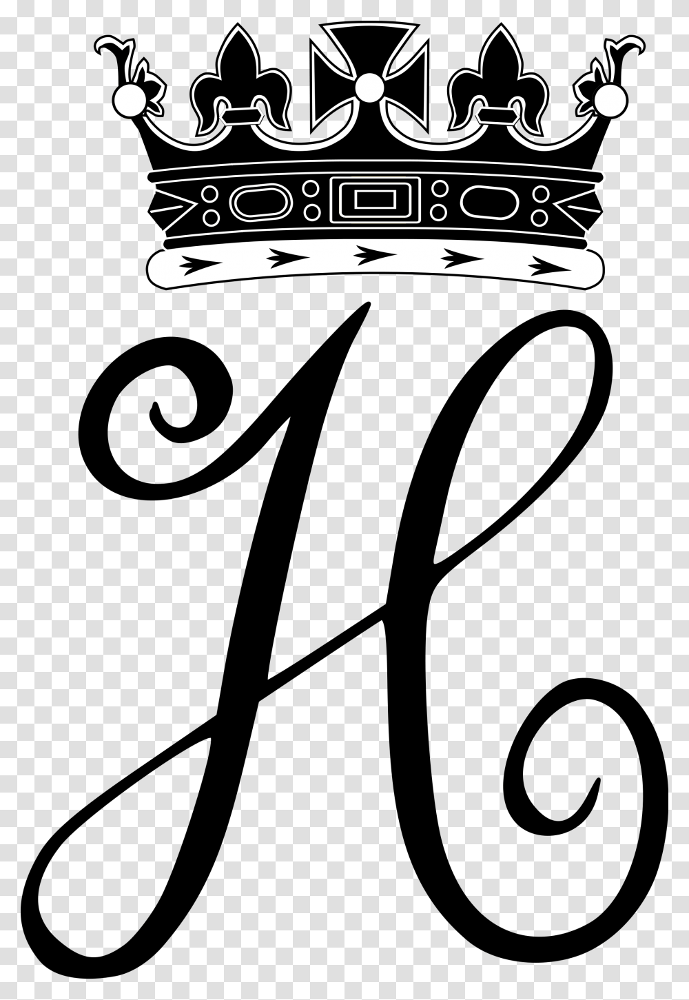 Duke And Duchess Clipart Black And White Clip Art Black Meghan And Harry Monogram, Outdoors, Nature Transparent Png