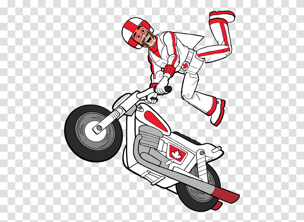 Duke Caboom Toy Story 4, Vehicle, Transportation, Motorcycle, Lawn Mower Transparent Png