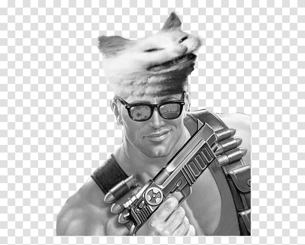 Duke Nukem Cum Is Stored In The Brain, Person, Human, Weapon, Weaponry Transparent Png
