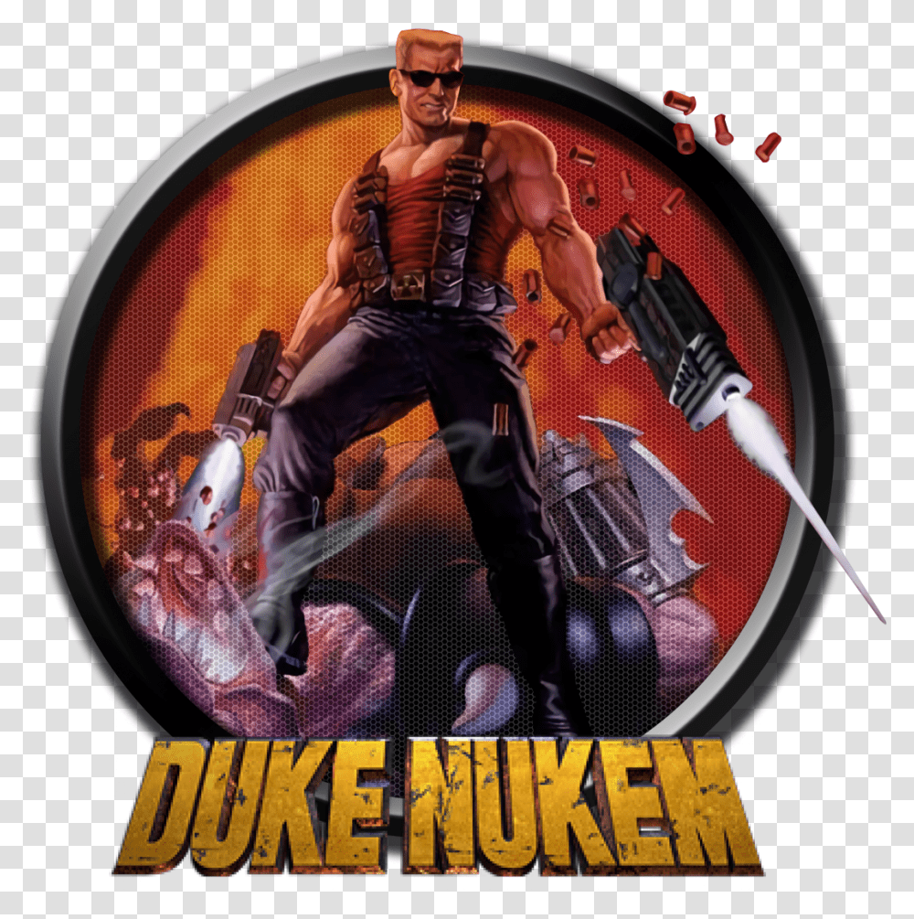 Duke Nukem Liked Like Share Duke Nukem 3d Icon Duke Nukem Land Of Babes, Poster, Advertisement, Person, Human Transparent Png