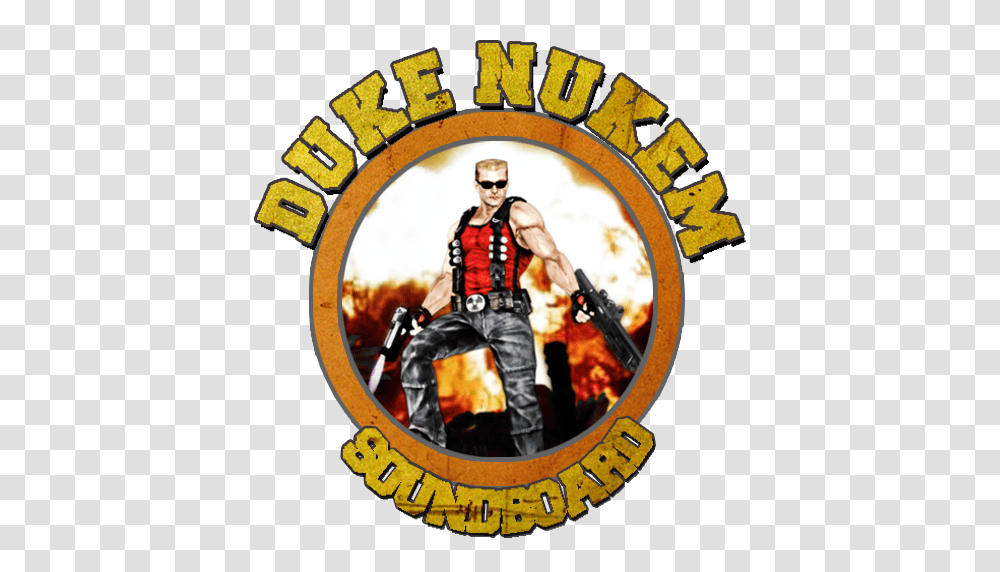 Duke Nukem Soundboard Appstore For Android, Person, Poster, Advertisement, Logo Transparent Png
